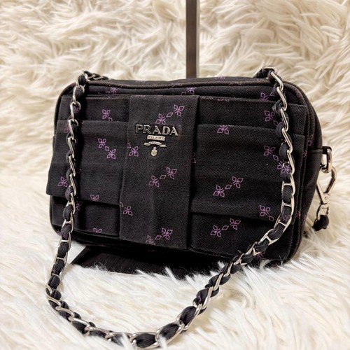 Borsa tracolla prada tela - a,
