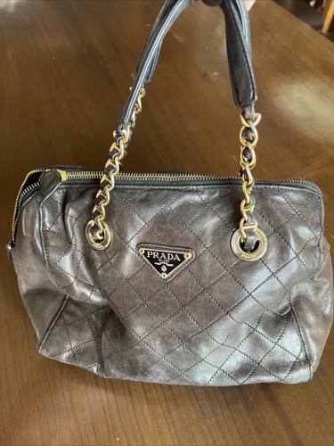 Borsa prada pelle mano - pelle, a