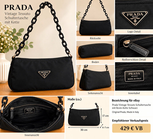 Borsa tracolla prada vintage - borsa,