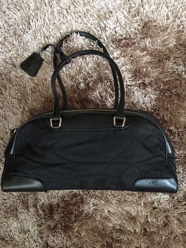 Prada mini borsa bowling nera - prada,